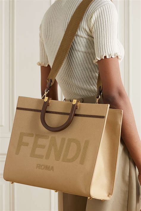 fendi sunshine small tote bag|Fendi medium shopper.